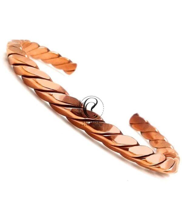 Copper Bracelet in Chain Pattern