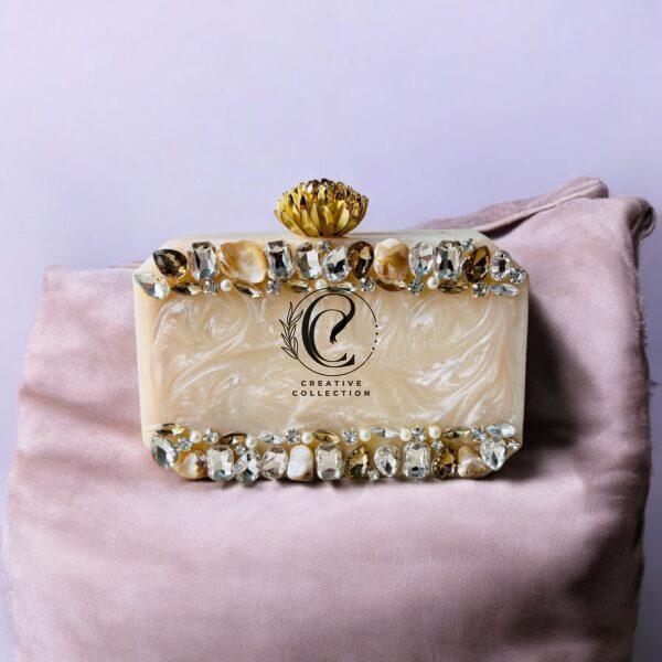 Resin Design Hand Clutch