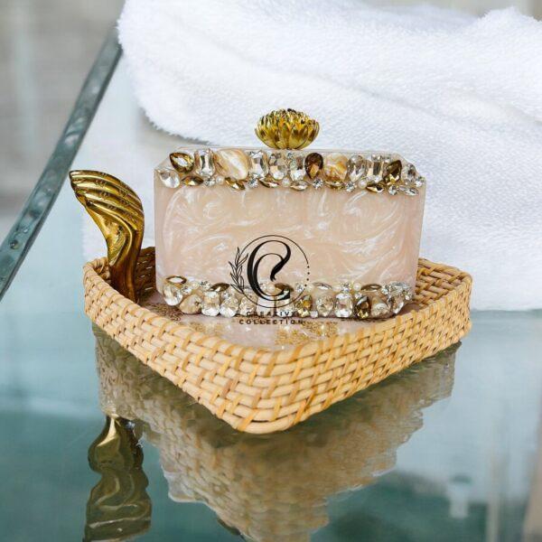 Resin Design Hand Clutch