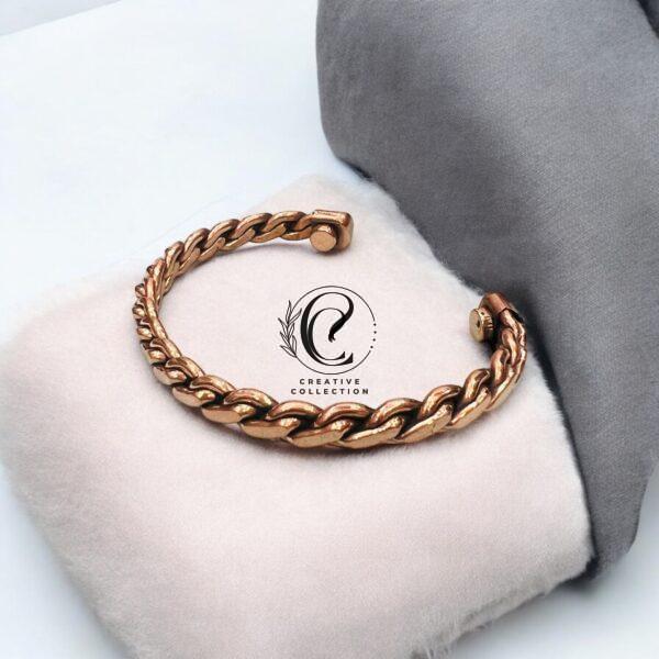 Copper Chain Design Bracelet