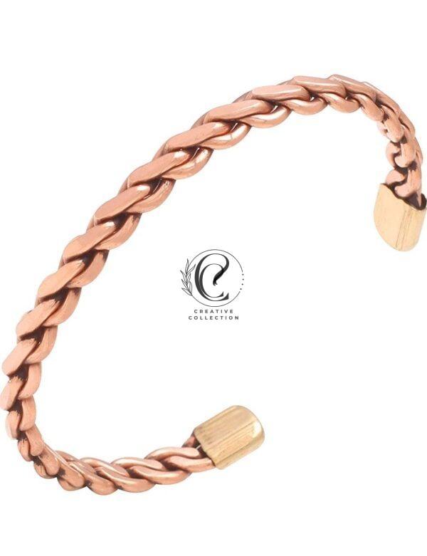 Copper Bracelet in Chain Pattern